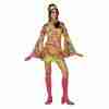 Hippie Kostüm Damen Psychedelisch Go Go Girl 60er Jahre Retro