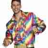Regenbogen Party Hemd - Herren Kostüm für Karneval und Fasching