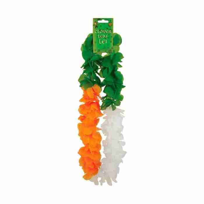 St. Patricks Day Leis grün orange weiß irische Halsketten Karneval