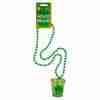 St. Patrick's Day Accessoire Kleeblatt Schnapsglas Halskette grün