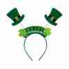 St. Patrick's Day Haarreif grün mit Wackel-Kleeblättern irisches Accessoire