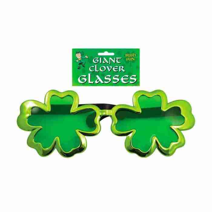 St. Patrick's Day Brille Shamrock grün Kostüm Accessoire