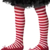 Kinder Strumpfhose gestreift rot weiß Smiffy's Karneval