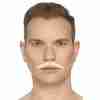 Falscher Schnurrbart Blond Pencil Style Karneval Fasching