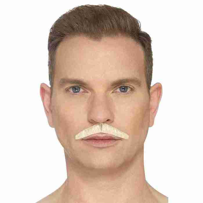 Falscher Schnurrbart Blond Pencil Style Karneval Fasching