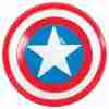 Captain America Schild rot weiß blau Marvel Superhelden Kostüm Accessoire