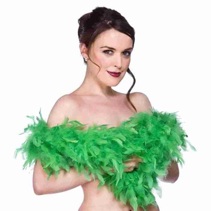 Federboa grün 1,7m Karneval Accessoire Damen Fasching