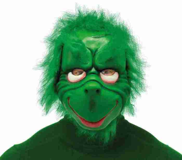 Goblin Maske grün Halloween Kostüm Verkleidung