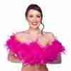 Federnboa Pink Hot Pink 1,7m Länge Karneval Accessoire