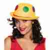 Karnevalshut Clown Melone Binky Bowler 6 Farben - carnivalstore.de