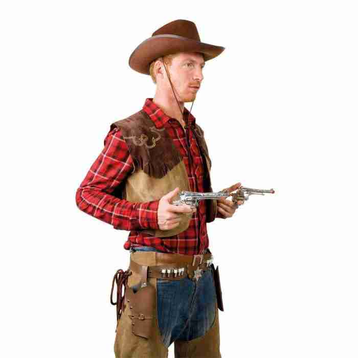 Sheriff Doppel Holster Western Kostüm Zubehör - carnivalstore.de