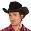 Cowboy Hut Rodeo schwarz - Western Kostüm Accessoire