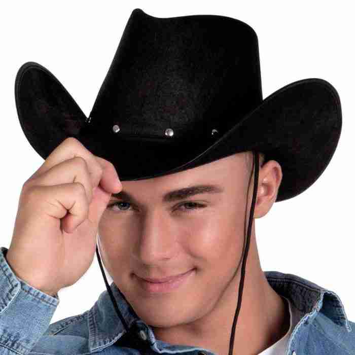 Cowboy Hut Wichita schwarz mit Nieten - carnivalstore.de