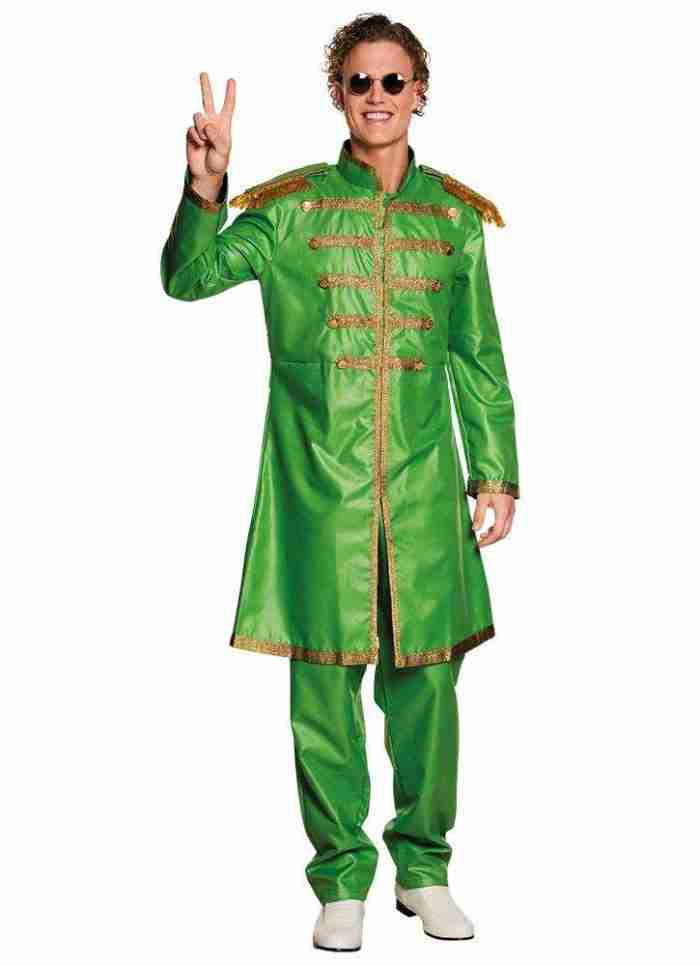 Faschingskostüm Herren Sergeant Pepper Kostüm Grün - Beatles Karnevalskostüm