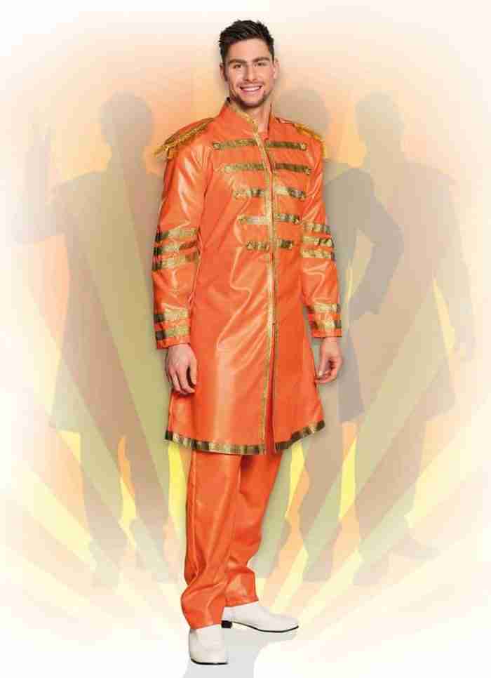 Detailansicht Sgt. Pepper Kostüm Orange - Epauletten und Verzierungen