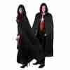 Halloween Cape Dämmerung 180cm in Schwarz - mysteriöser Umhang