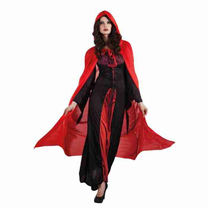 Halloween Cape Dämmerung Lila Detail - elegante Verarbeitung