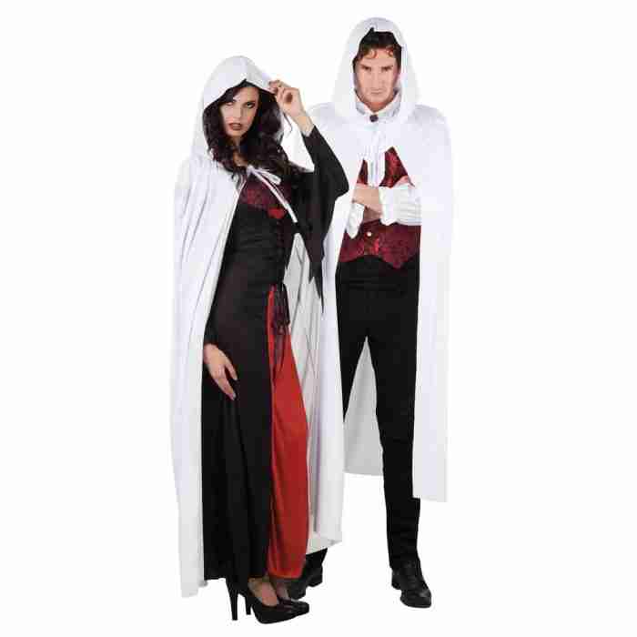 Halloween Cape Dämmerung in Weiß - engelhafte Erscheinung