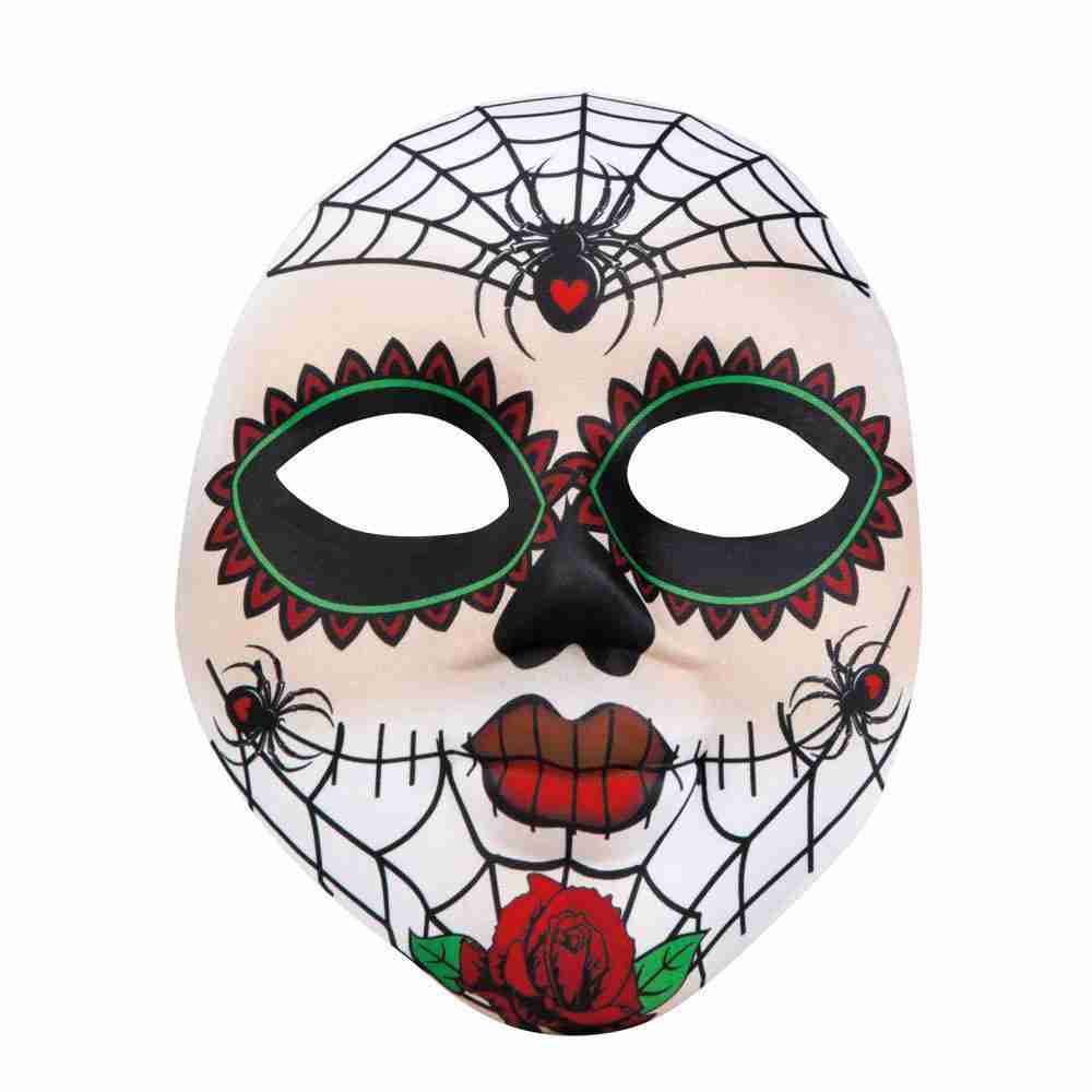 Day of the Dead Maske Totenkopf Design Halloween Kostüm Accessoire