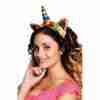 Einhorn Haarband Dschungel Tiara mehrfarbig Karneval Accessoire
