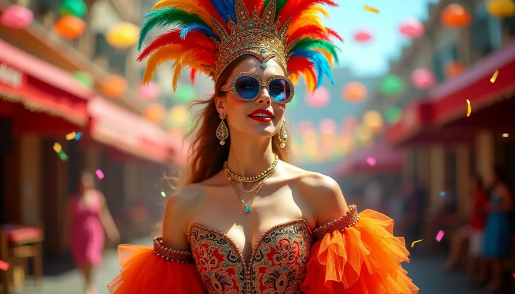 Frau im stylischen kostuem karneval damen 2026 mit modernen und traditionellen Details