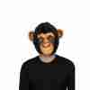 Gorilla Maske Latex schwarz realistische Tiermaske Karneval