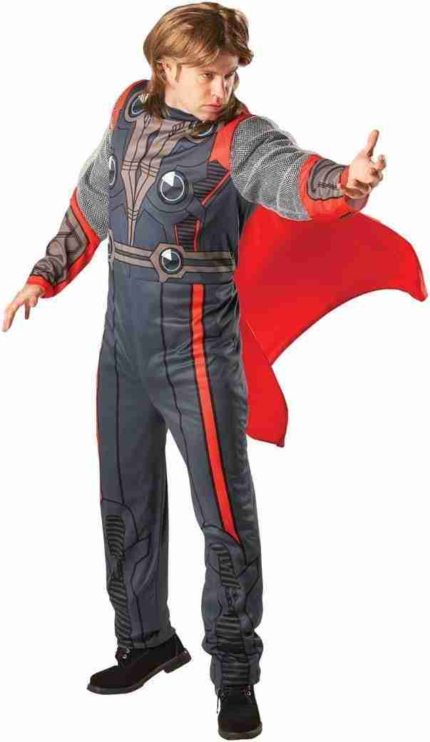 Thor Kostüm Herren Marvel Avengers Classic mit rotem Umhang