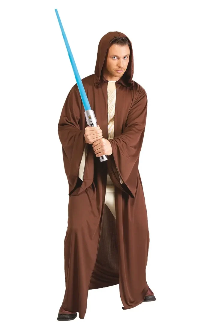 Jedi Robe Kostüm mit Kapuze - Star Wars Gewand braun