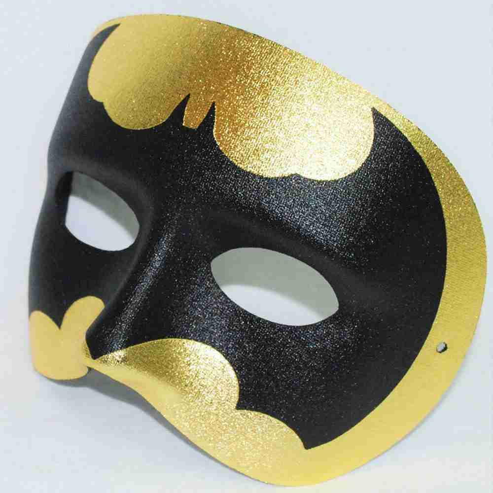 Fledermaus Augenmaske Gold Schwarz Venezianische Karnevalsmaske