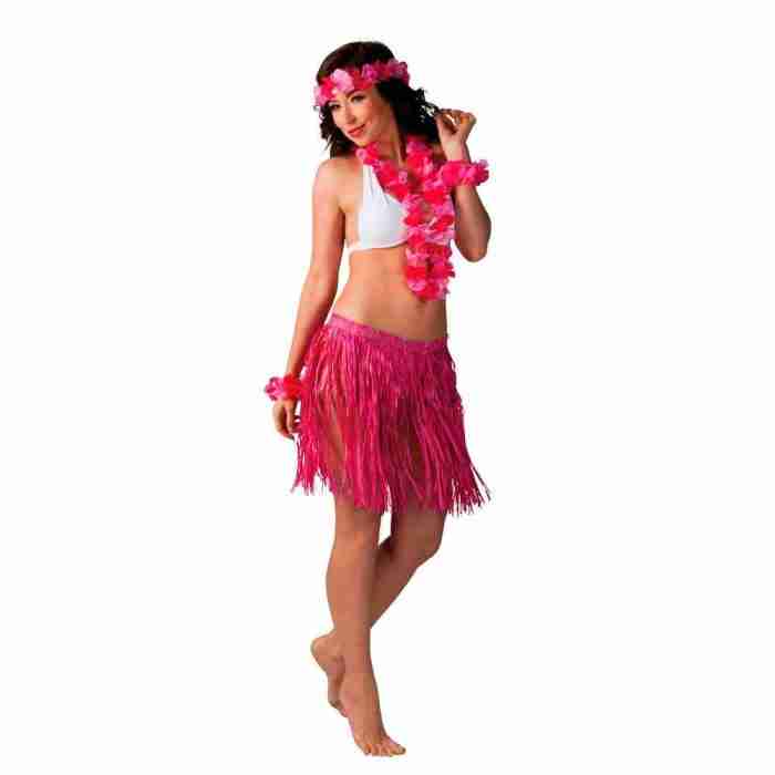 Hawaii Kostüm Set Kalia Damen Bastrock - Carnival Store GmbH