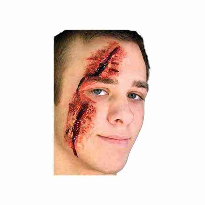 Halloween Wunde Latex Slashed Eye Woochie Applikation realistische Augenwunde