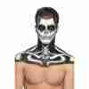 Flüssiges Latex schwarz Smiffy's Kit mit Schwammapplikator
