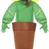 Sonnenblumen Kostüm mit Kapuze gelb Unisex Faschingskostüm