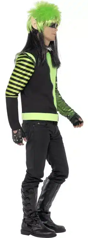 Gothic Elf Jacke Herren grün Punk Style Karneval