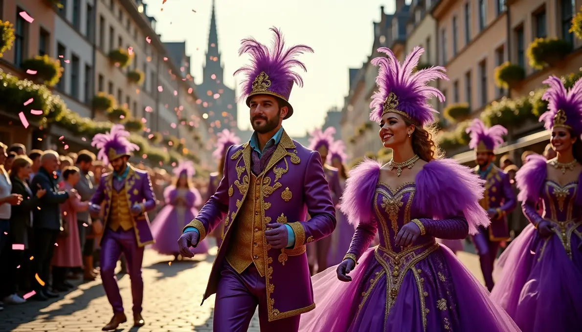 Größte Karnevalsvereine Köln präsentieren bunte Kostüme und traditionelle Masken