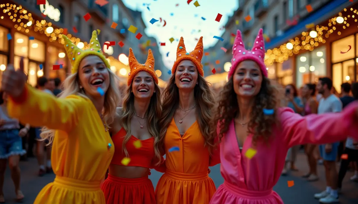 Bunte Karneval Kostüme für Gruppen günstig kaufen - perfekt für Fasching Feiern