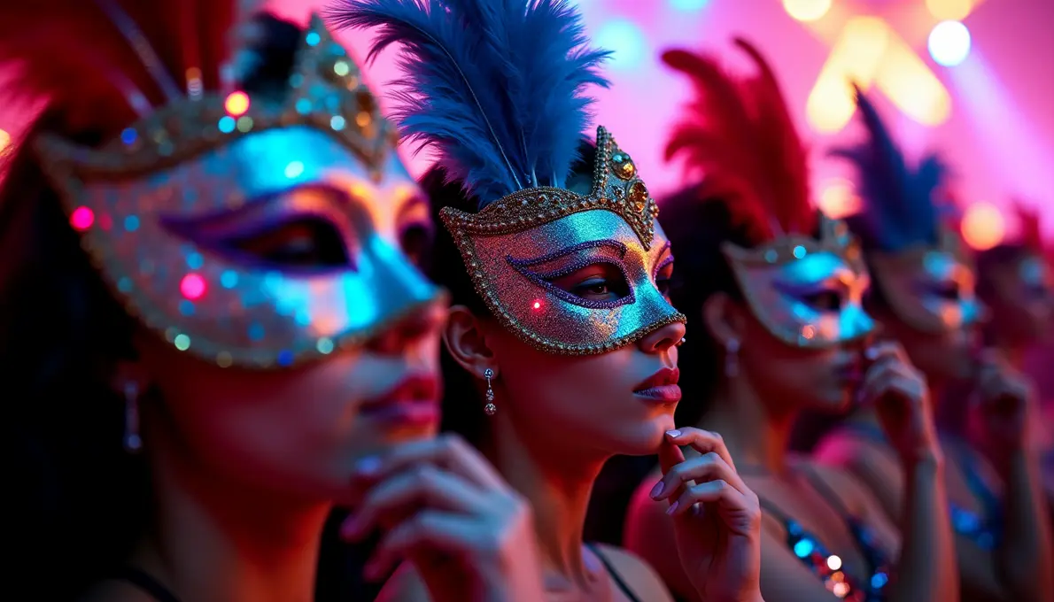 Karneval Trends der letzten 10 Jahre: bunte Kostüme und innovative Masken auf einer Faschingsfeier