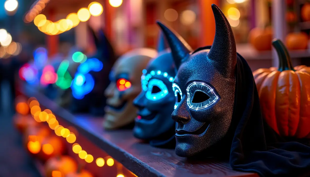 Mann trägt trendy Karneval Kostüm 2027 mit modernem Design und bunten Farben