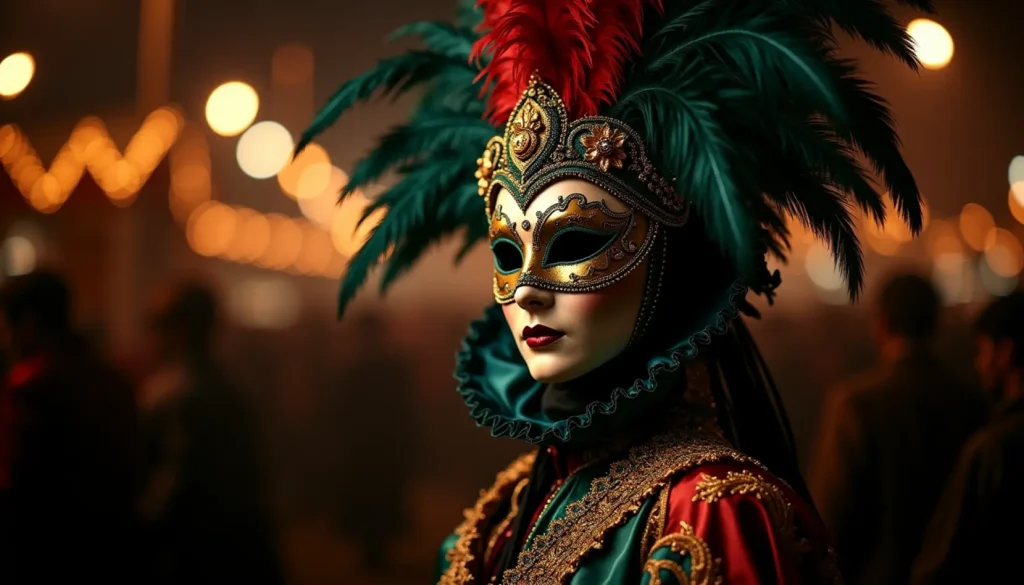 Historische Karneval Kostüme und Masken zeigen die Geschichte der Karneval Traditionen