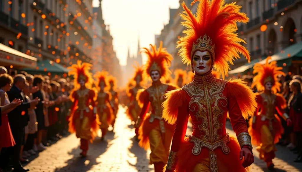 Größte Karnevalsvereine Köln in traditionellen Kostümen beim Rosenmontagszug