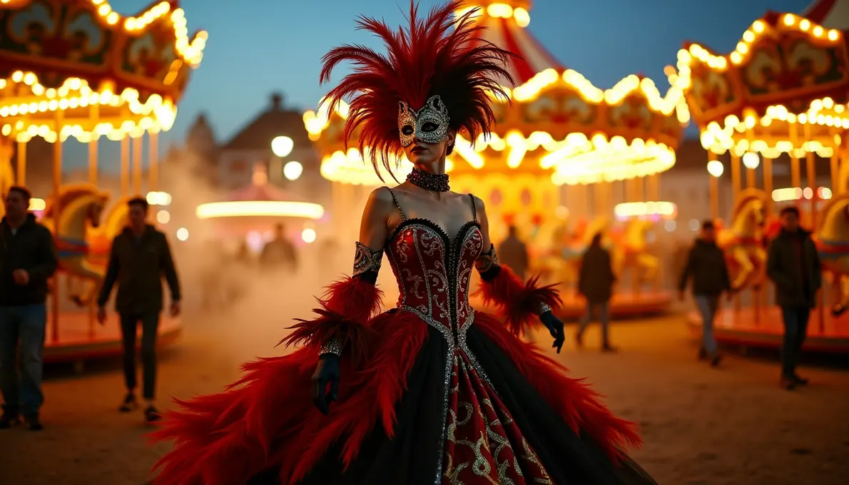 Bunte Faschingskostüme für Frauen mit glitzernden Details und kreativen Verkleidungen zum Karneval
